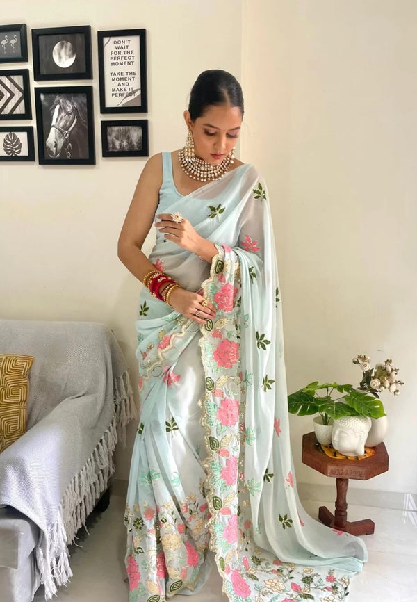 Royal Plum Radiance Saree