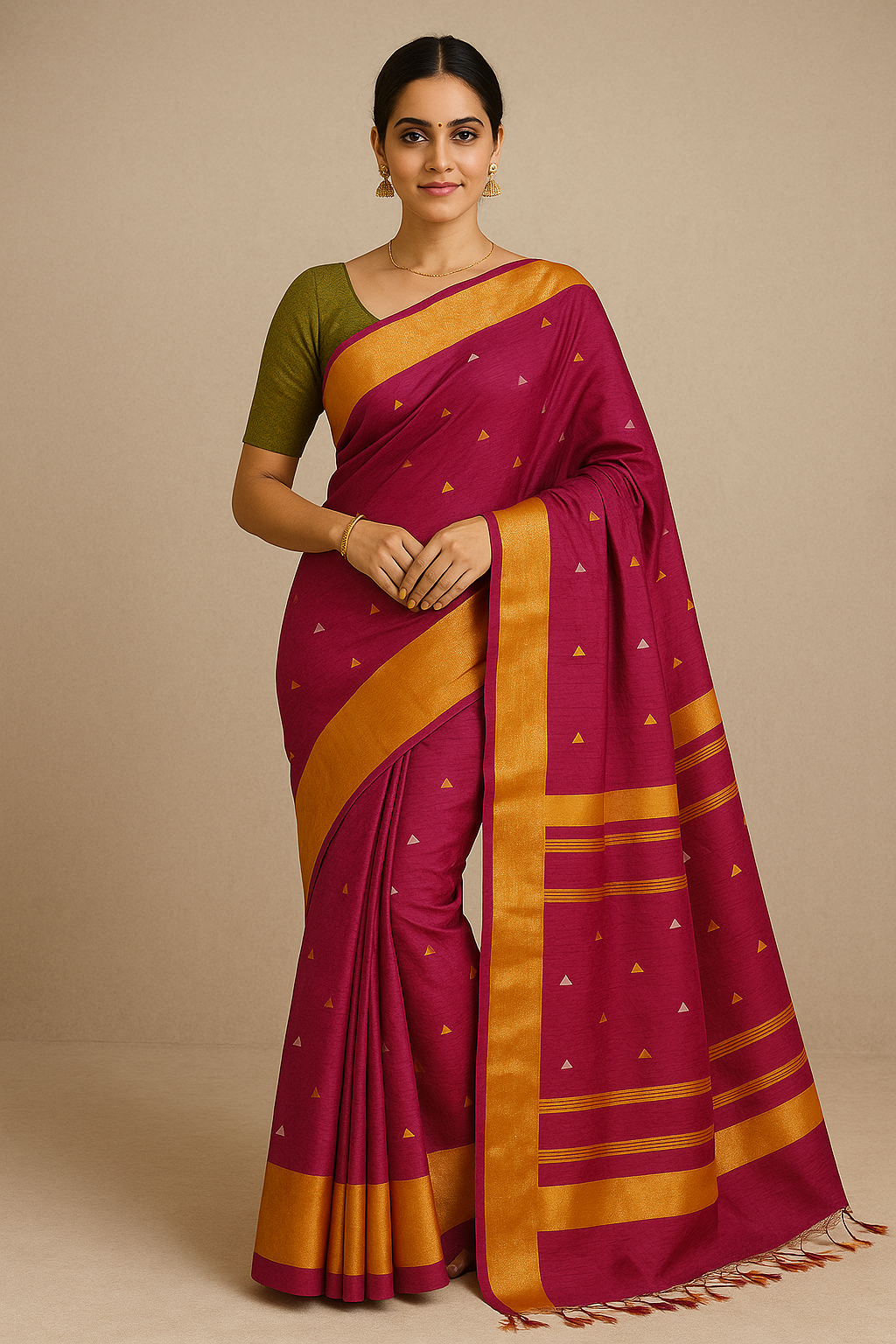 Raktima – Pure Maheshwari Handloom Saree