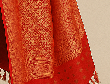 Bottle Green Banarasi Silk Saree