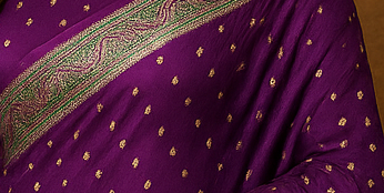Royal Purple Gold Zari Banarasi Silk Saree