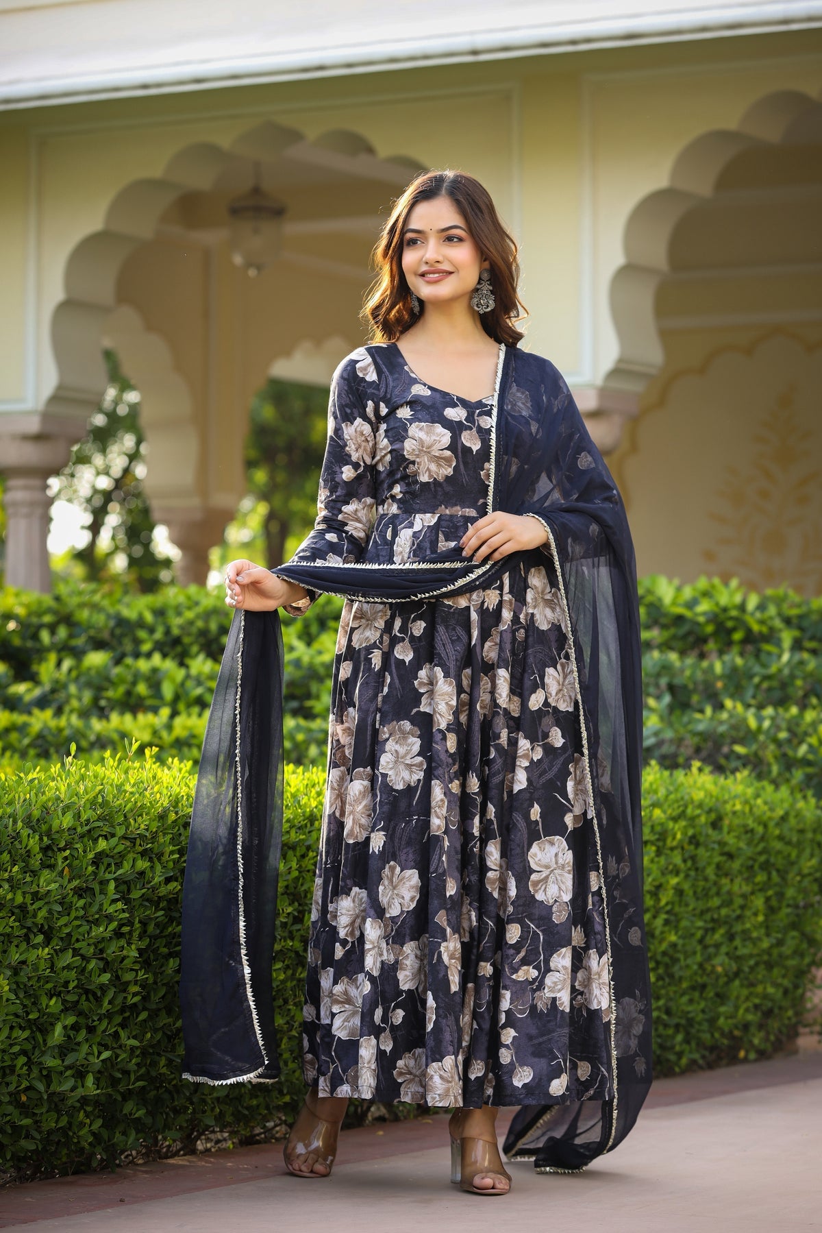 Royal Bloom Anarkali Set