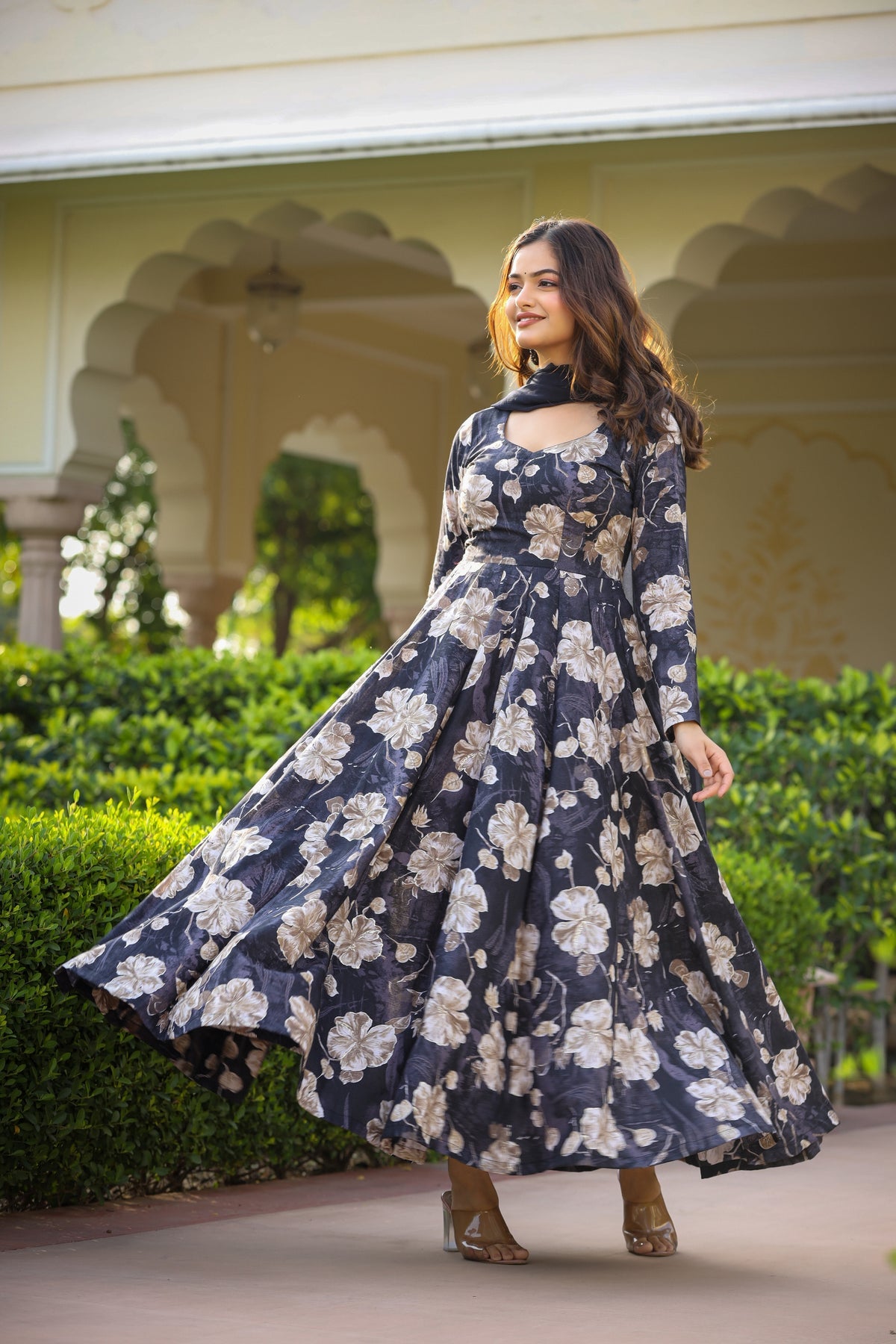 Royal Bloom Anarkali Set