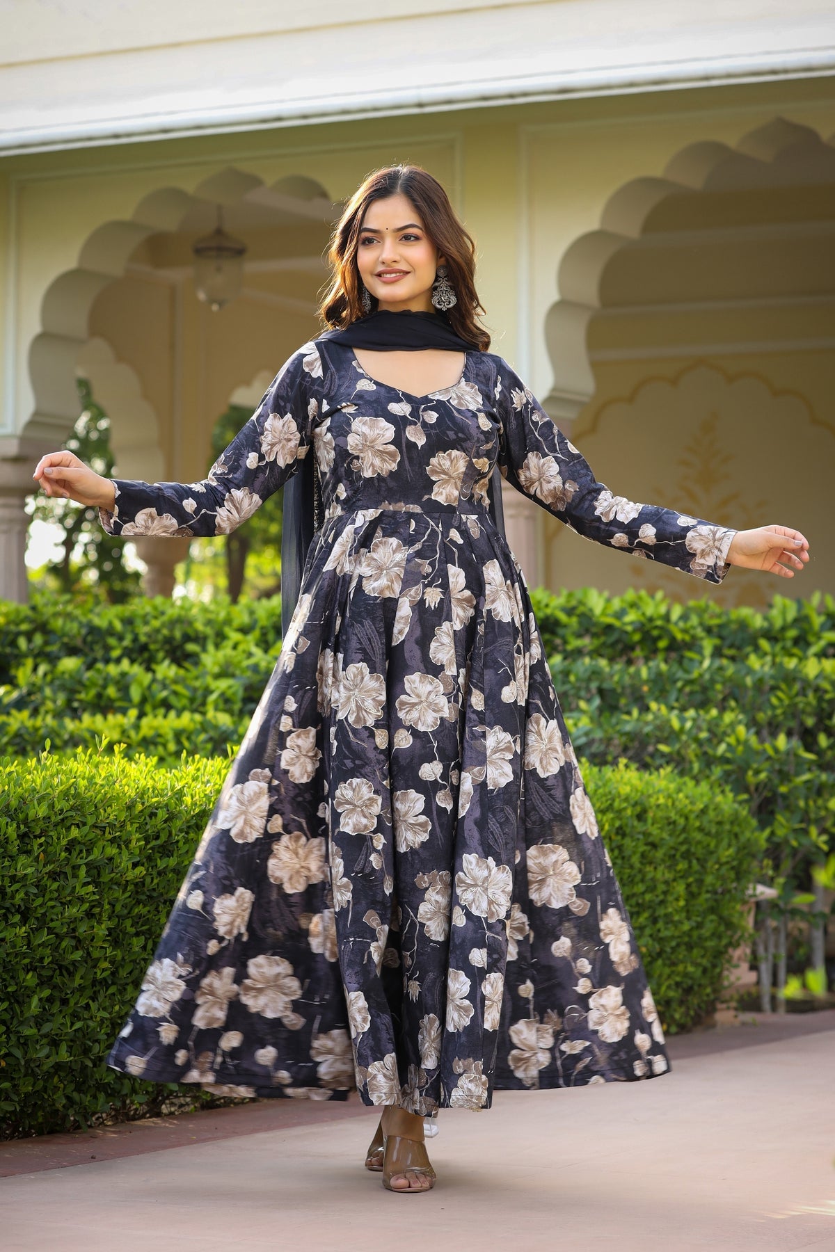 Royal Bloom Anarkali Set