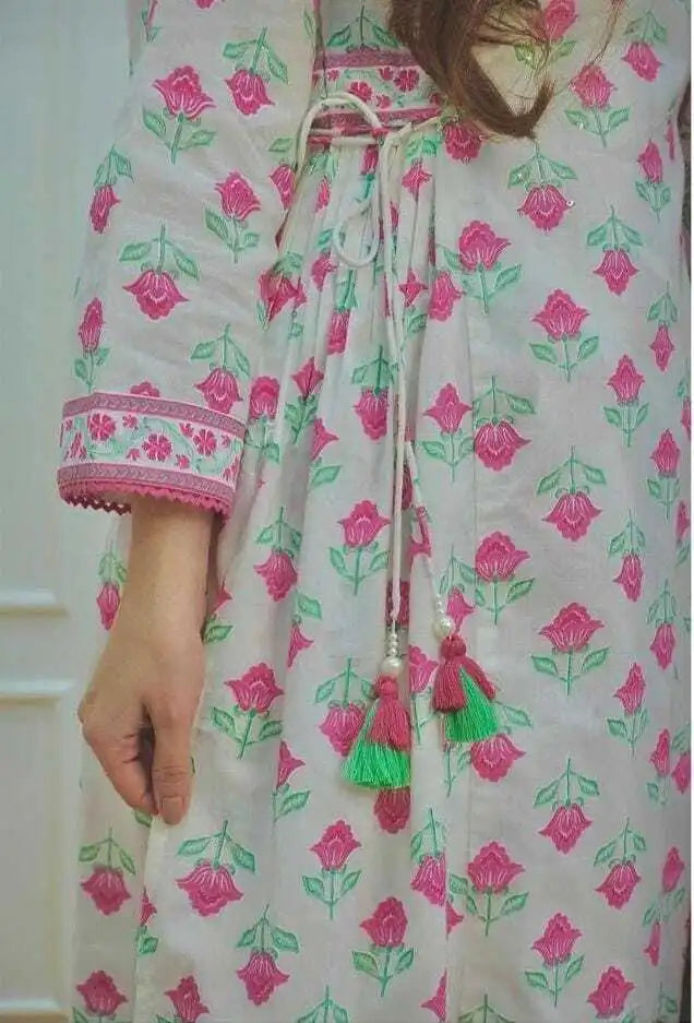 Blush Garden Kurti Set