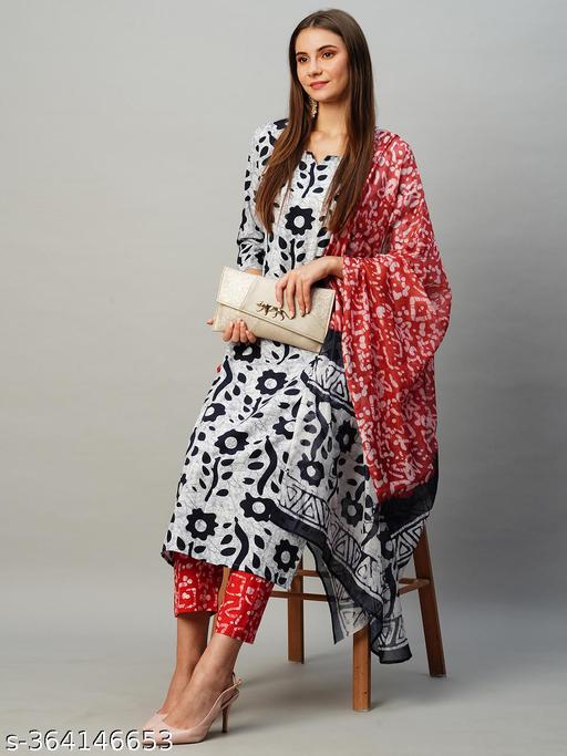 Bold Bandhani Fusion Set