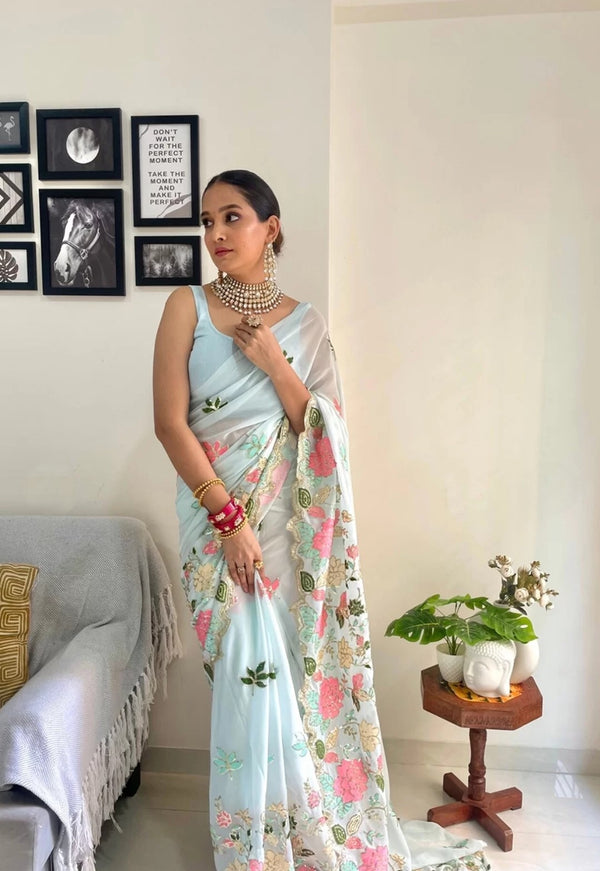 Royal Plum Radiance Saree