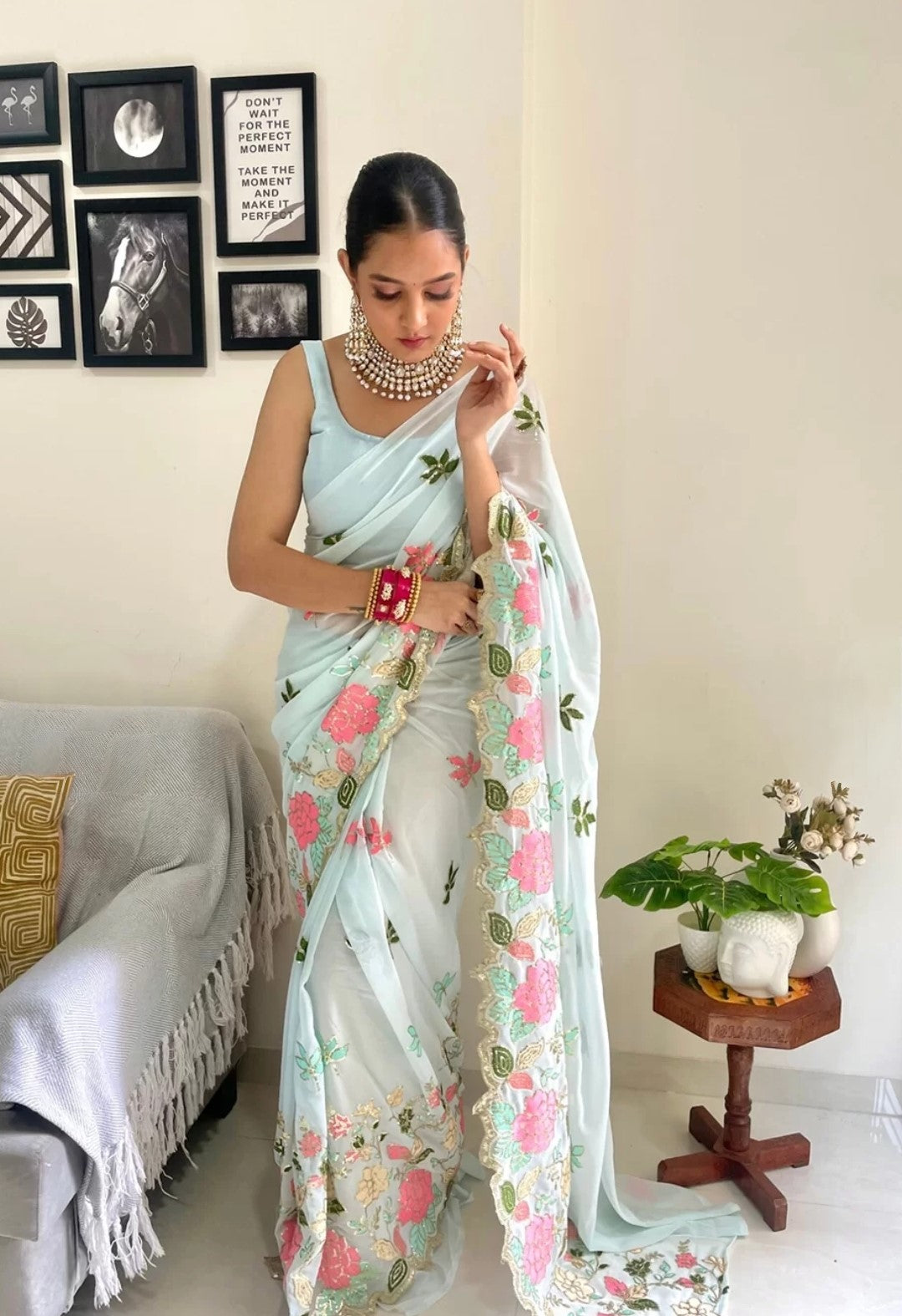 Royal Plum Radiance Saree
