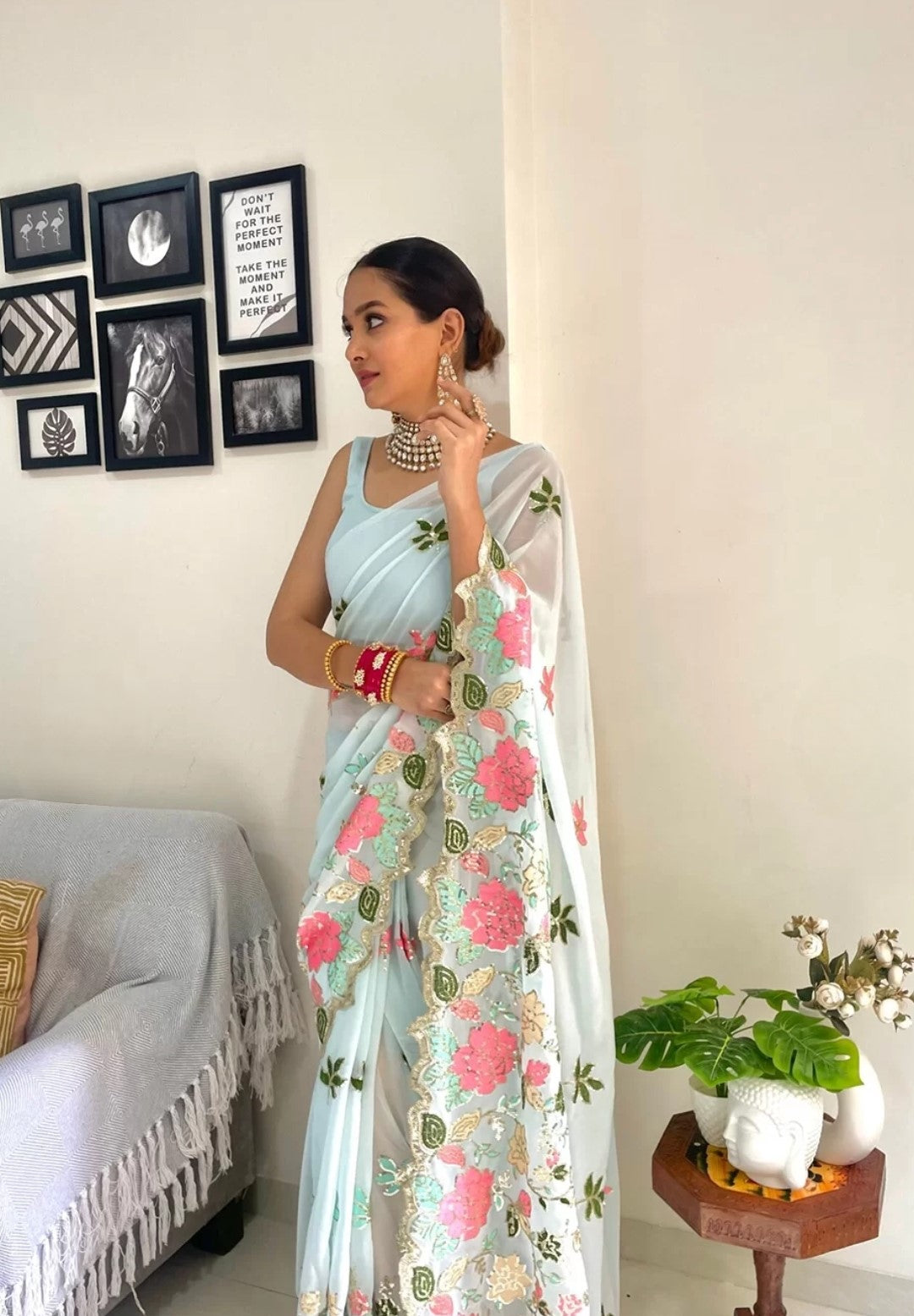 Royal Plum Radiance Saree