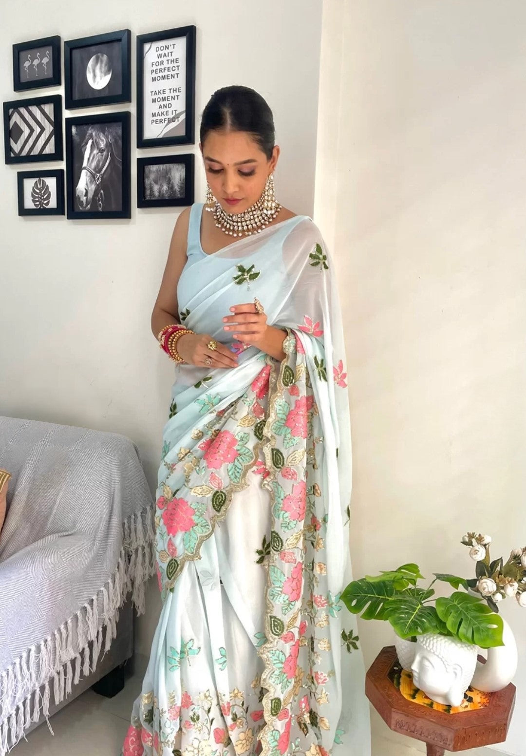 Royal Plum Radiance Saree