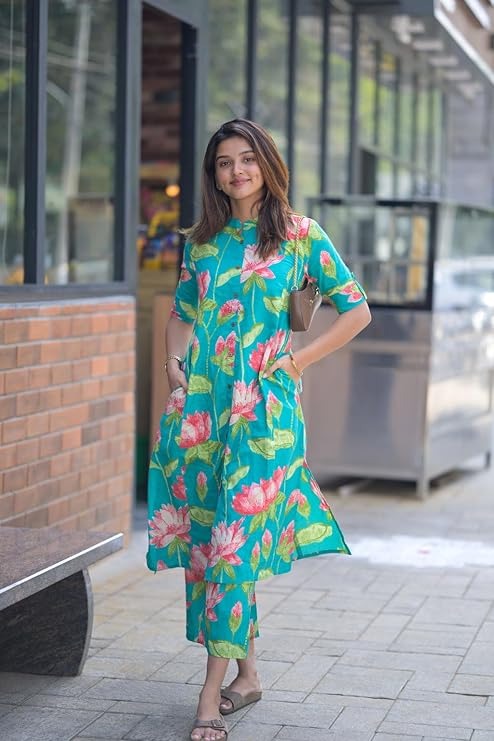 Lotus Breeze Kurti Set