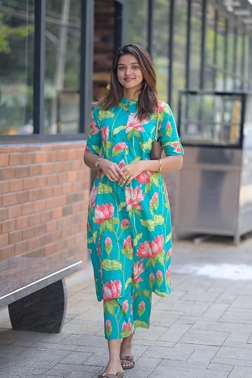 Lotus Breeze Kurti Set