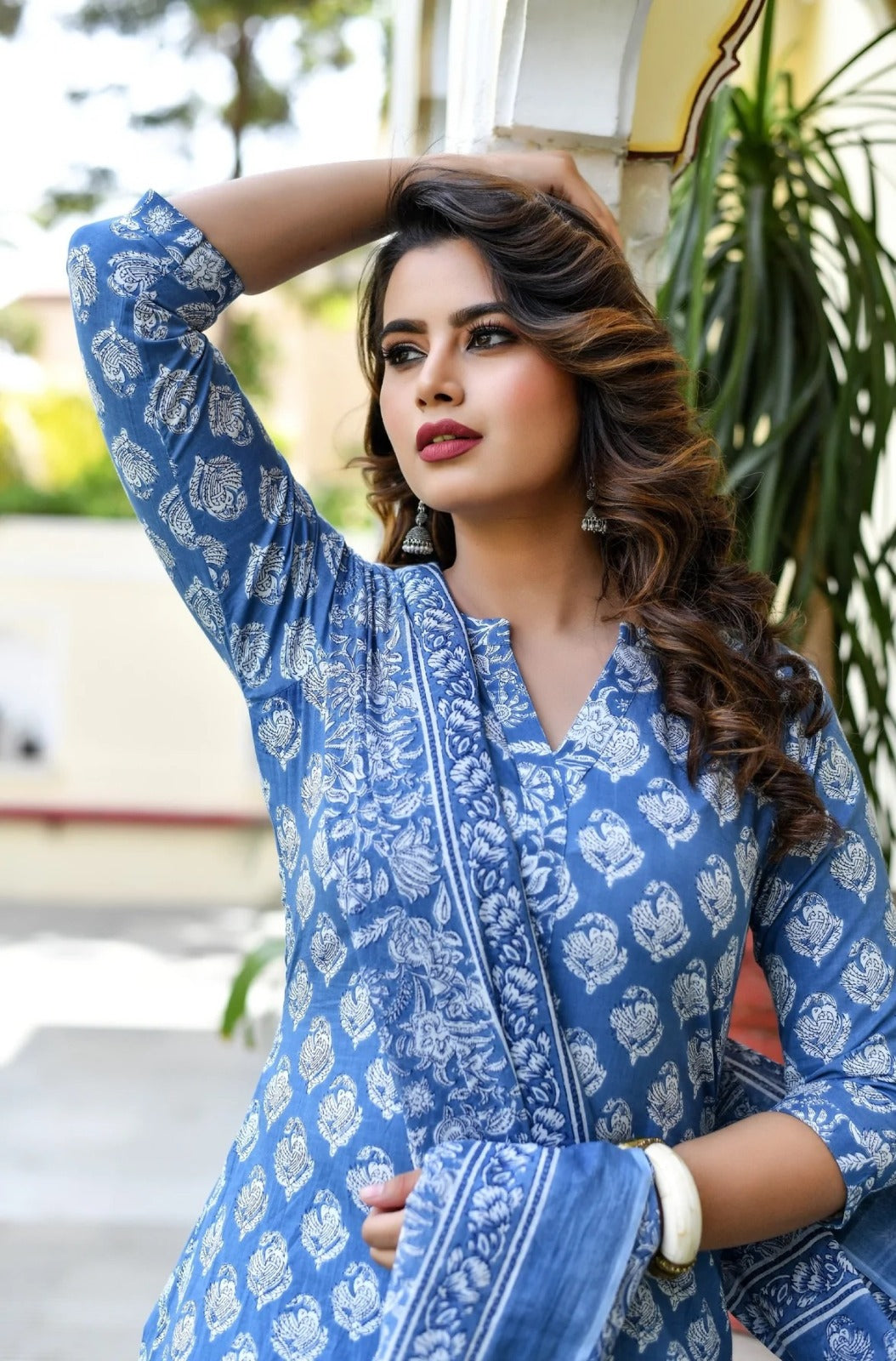Indigo Charm Kurti Set