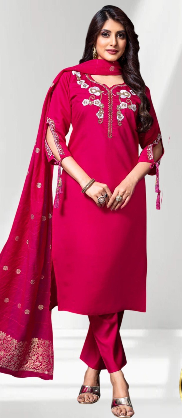 Fuchsia Radiance Silk Set