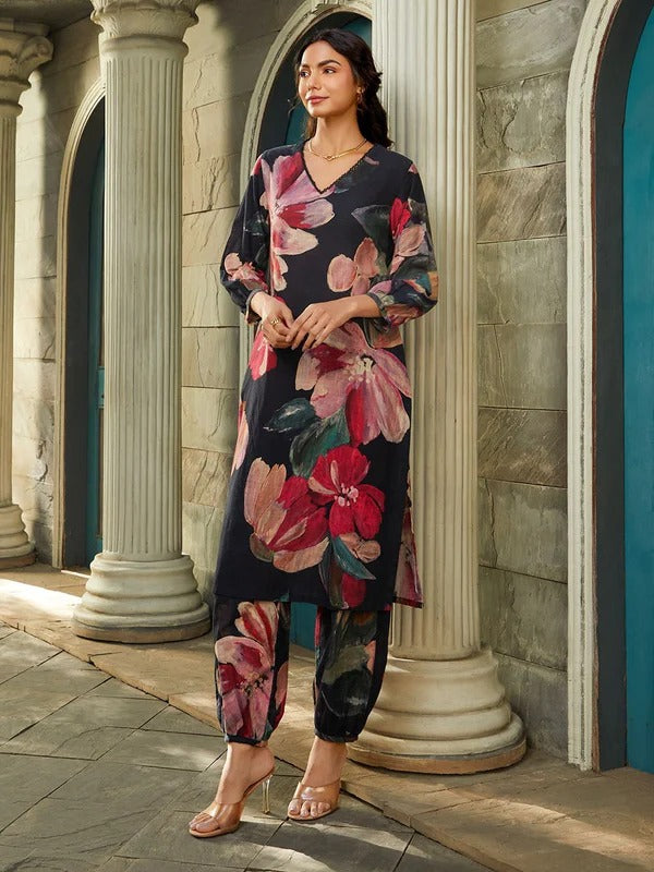 Midnight Bloom Co-Ord Set