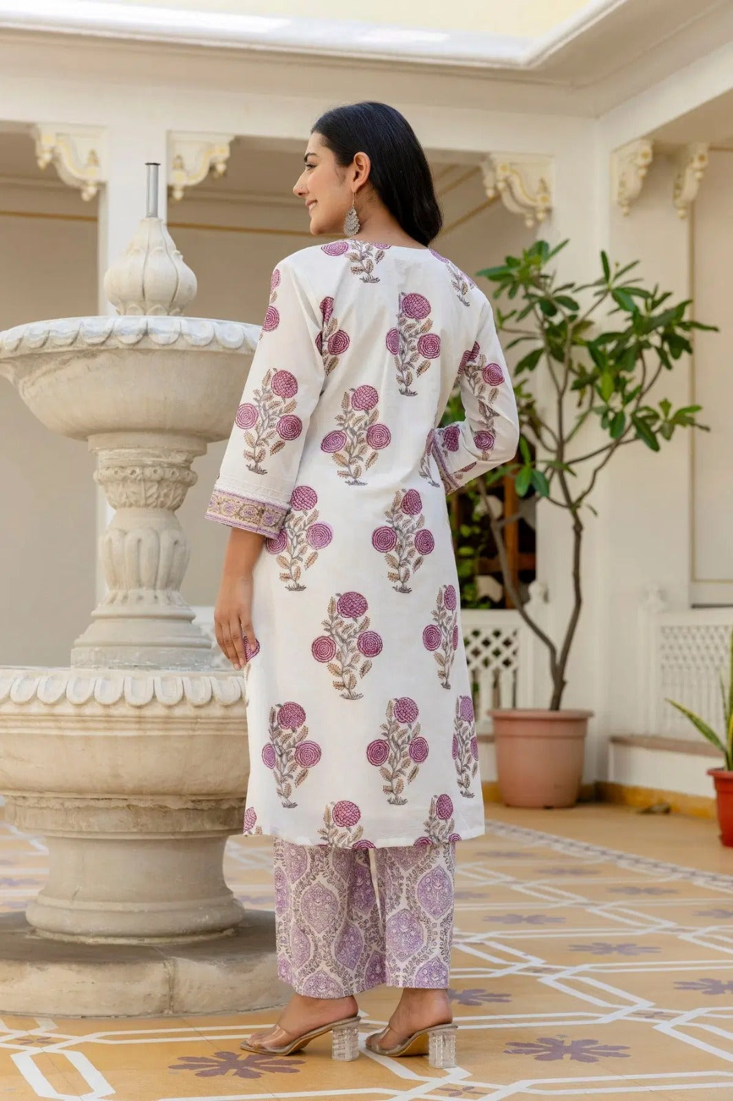 Ivory Blossom Kurta Set