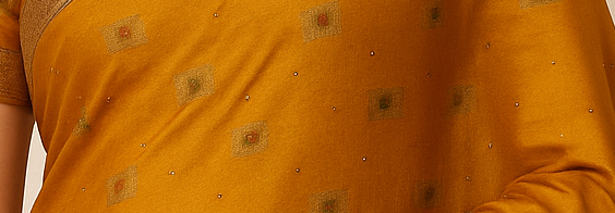 Yellow Banarasi Silk saree